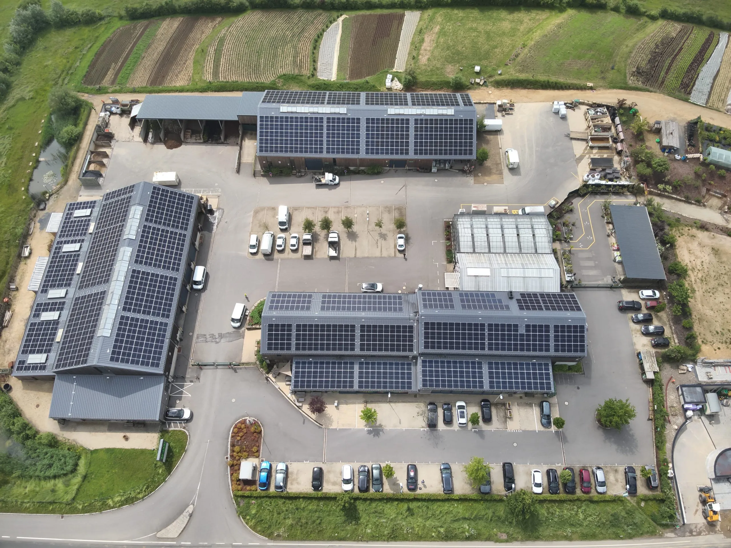 Drone vue panneaux 2024